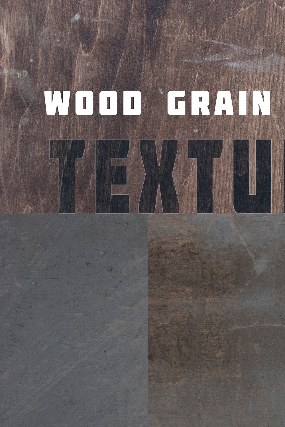 Wood Grain & Dirt Textures pinterest preview image.