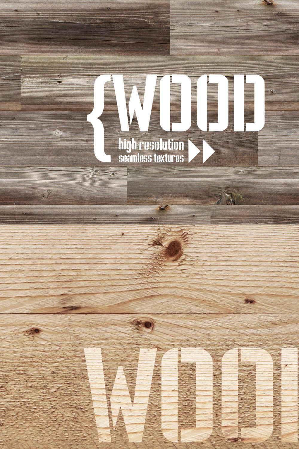 Wood Texture Pack pinterest preview image.