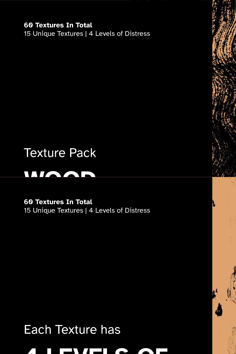 Wood Textures Pack pinterest preview image.