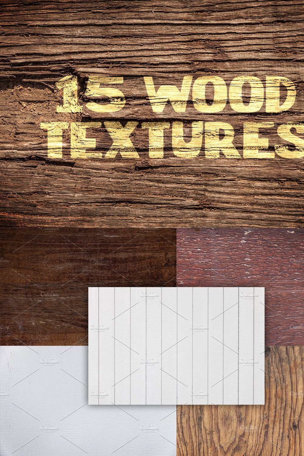 Wood Textures Pack 4 pinterest preview image.