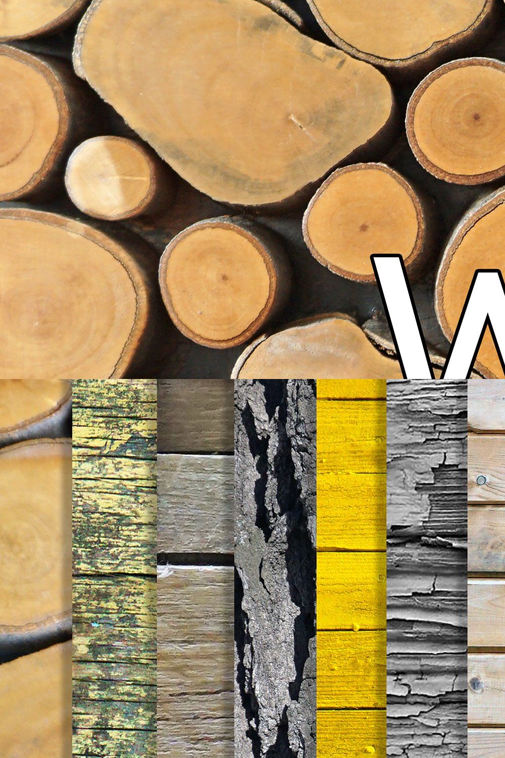 WOOD Tile Textures pinterest preview image.