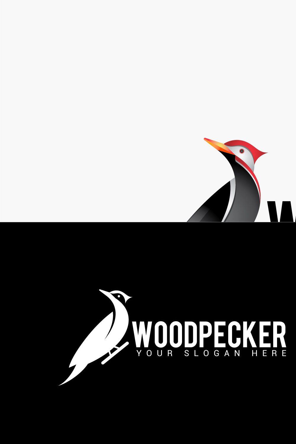 woodpecker logo pinterest preview image.