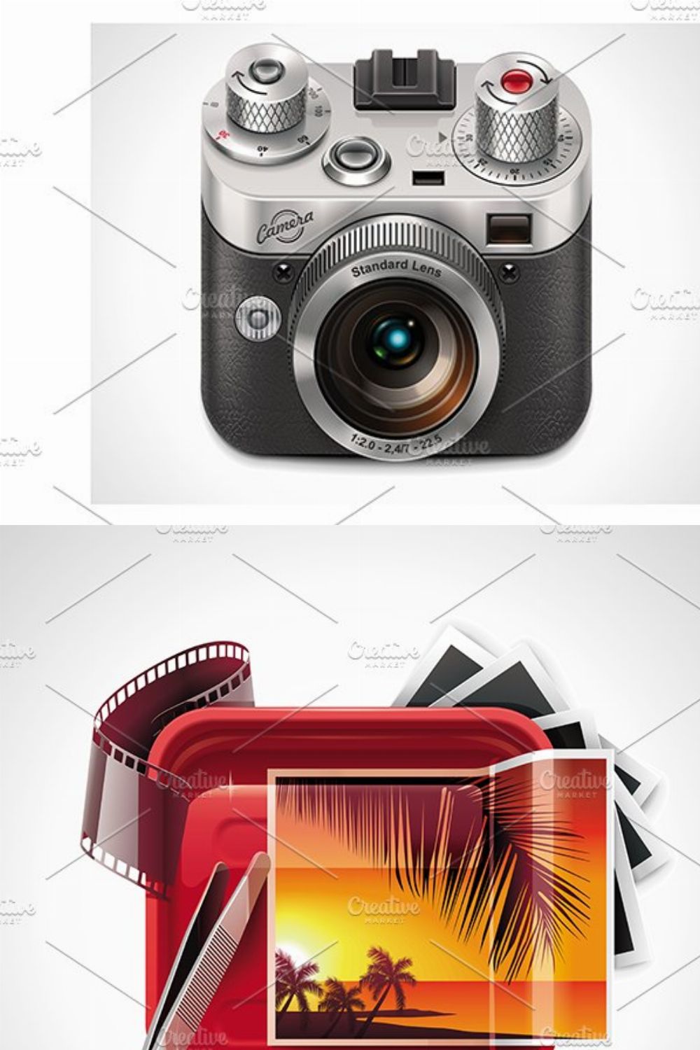 XXL photography icons pinterest preview image.