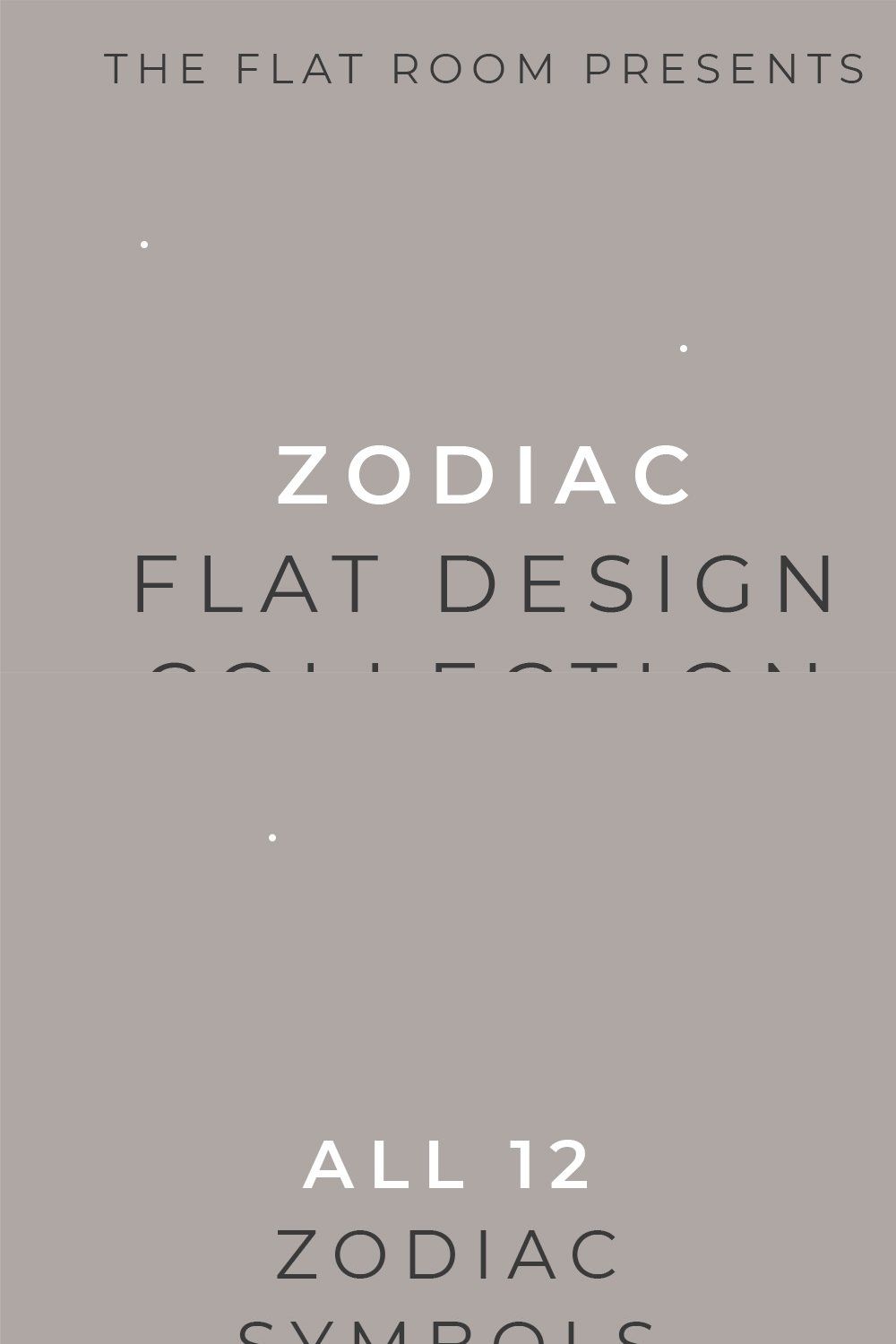Zodiac Flat Design Collection pinterest preview image.