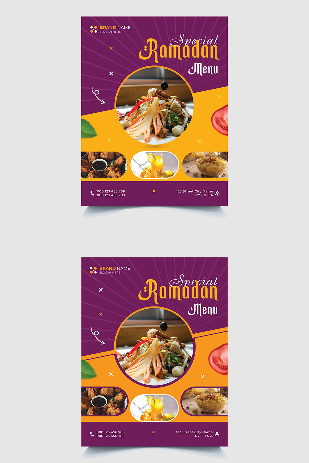 Ramadan Flyer Template Design pinterest preview image.