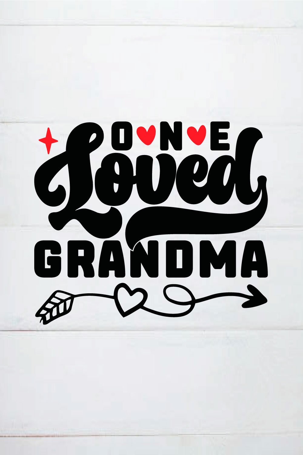 one loved grandma shirt pinterest preview image.