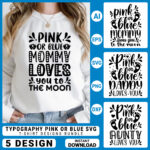 Pregnancy T Shirt Design, Pink or Blue Graphic by Graphics Store · Creative  Fabrica