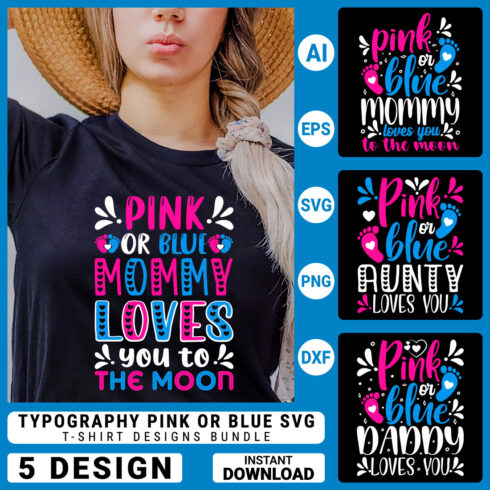 5 Pregnancy T-shirt Design Bundle Svg cover image.