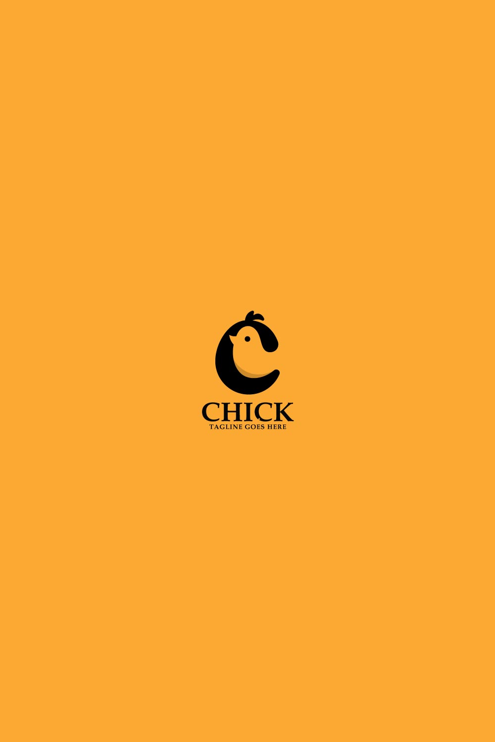 Letter C Chicken Logo Design vector icon symbol illustration Chicken minimalist Template pinterest preview image.