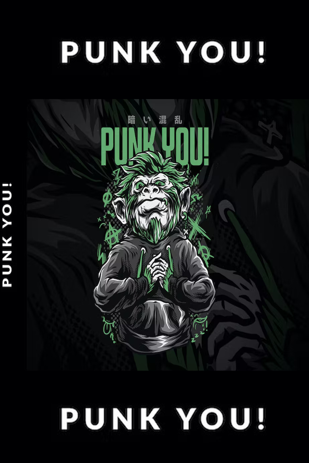 PUNK YOU! T Shirt Design pinterest preview image.