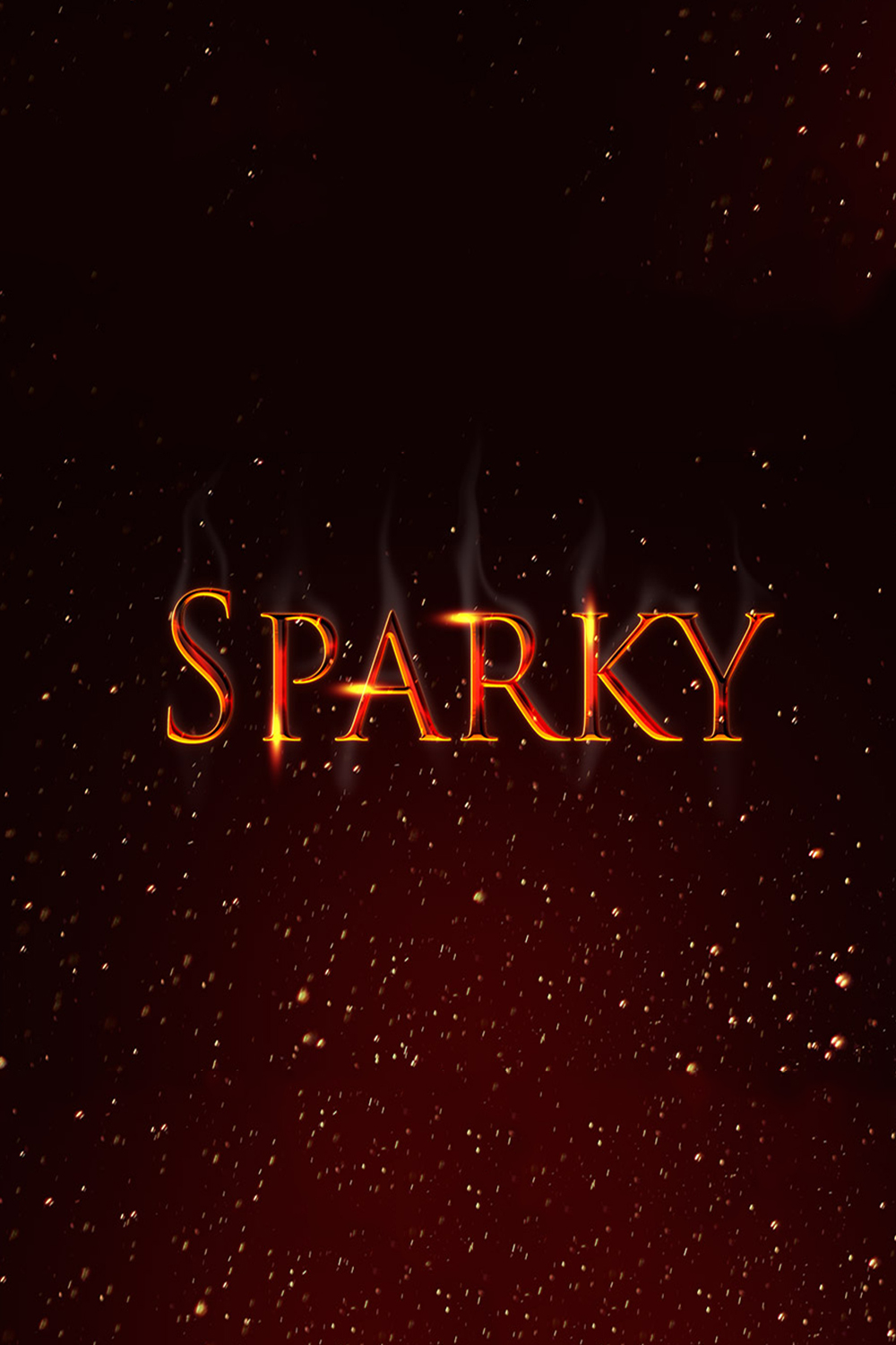 Sparky Text Effect pinterest preview image.