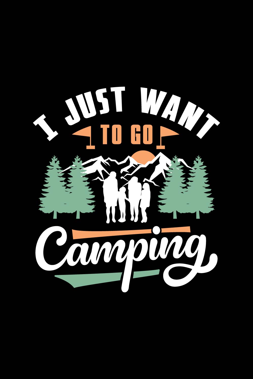 T-shirt Design For Camping Lover pinterest preview image.