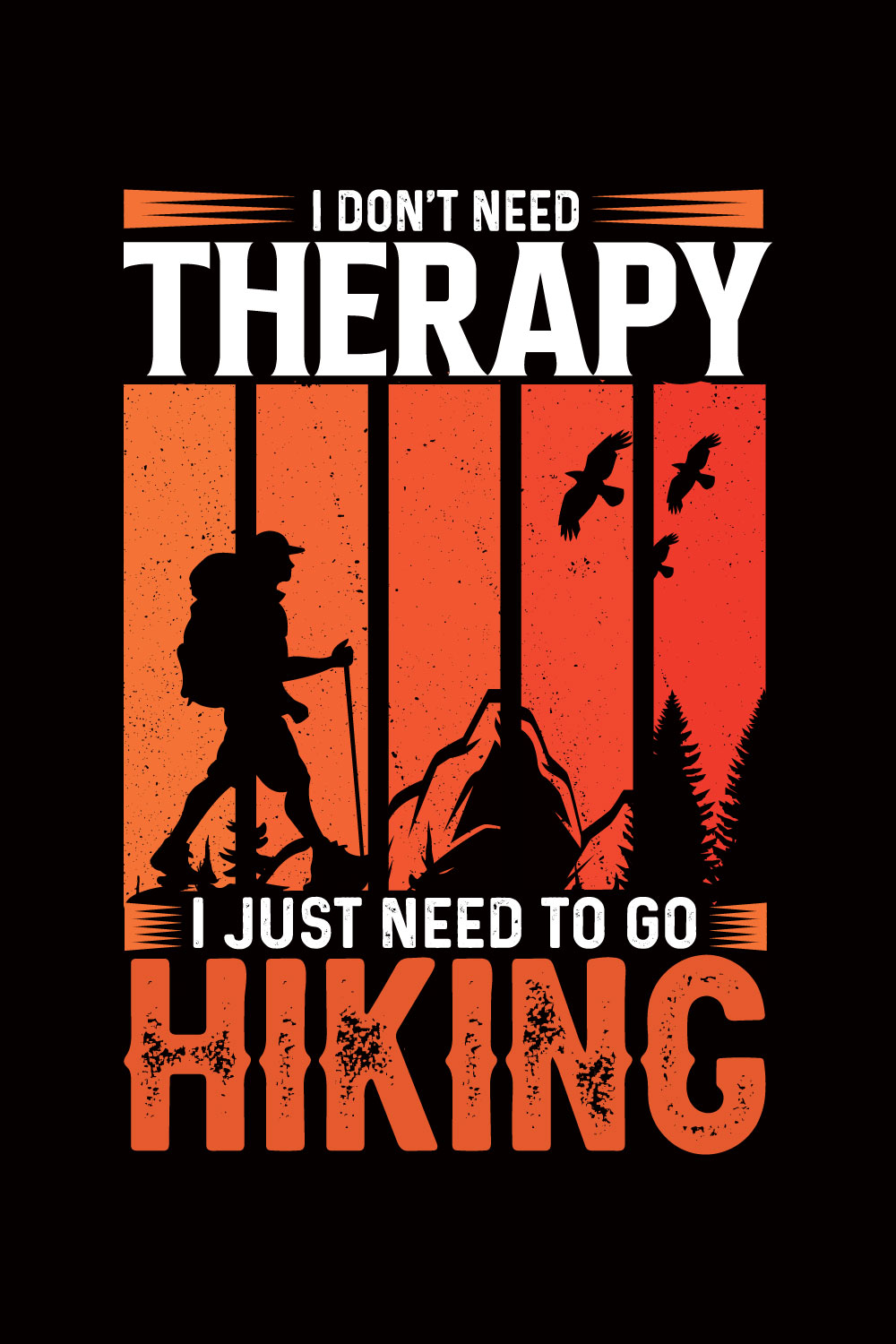 Hiking lover t-shirt design bundle free svg pinterest preview image.