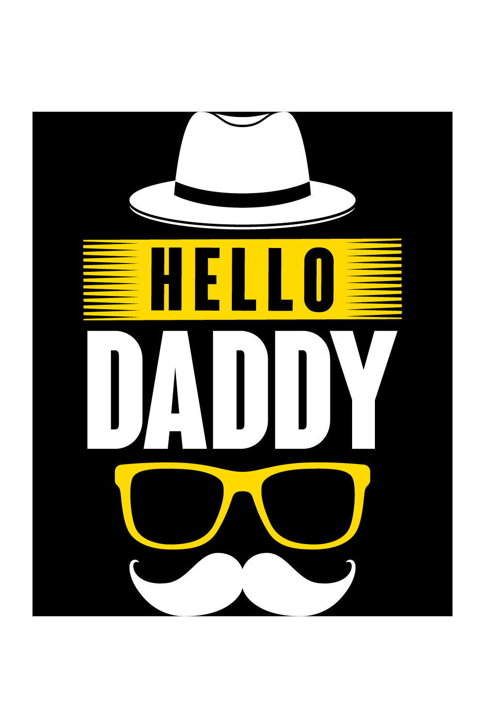 Father’s Day T-Shirt Design Bundle pinterest preview image.
