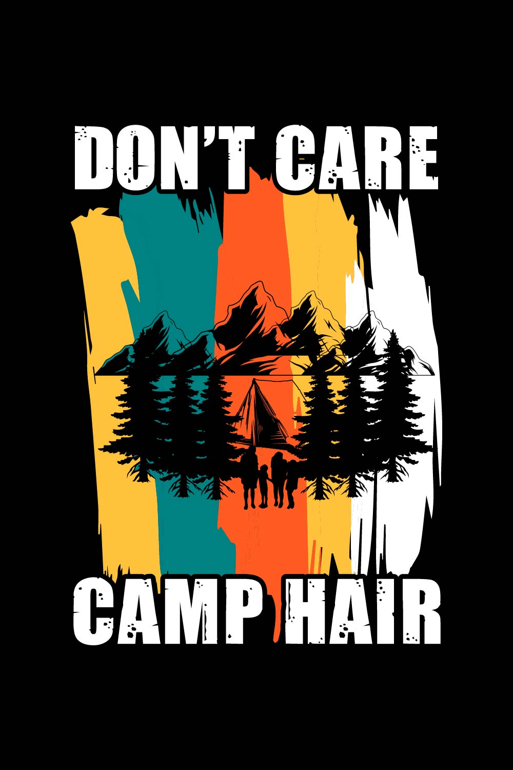 Camping t-shirt design free svg bundle pinterest preview image.