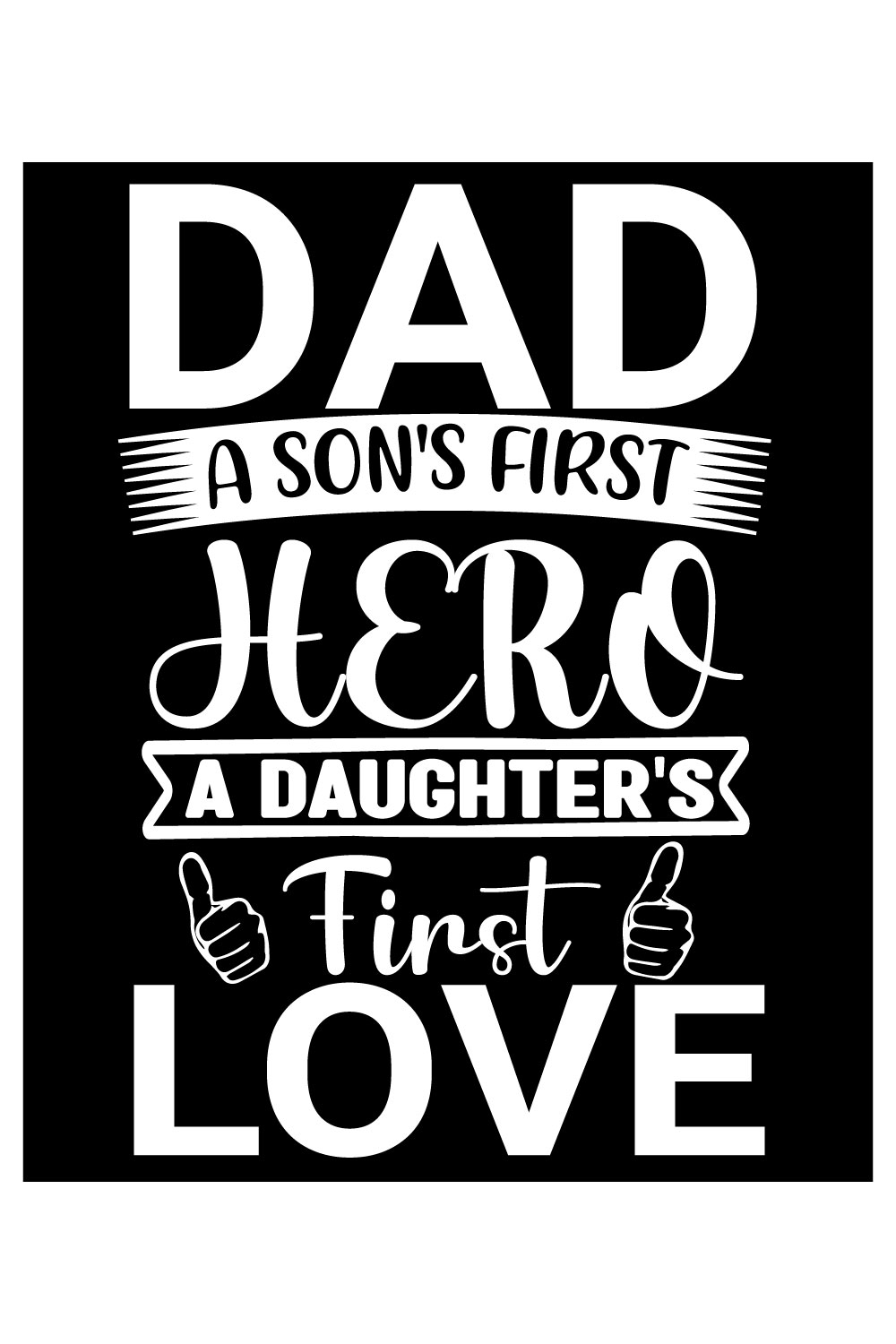 Father’s Day T-Shirt Design Bundle free svg pinterest preview image.