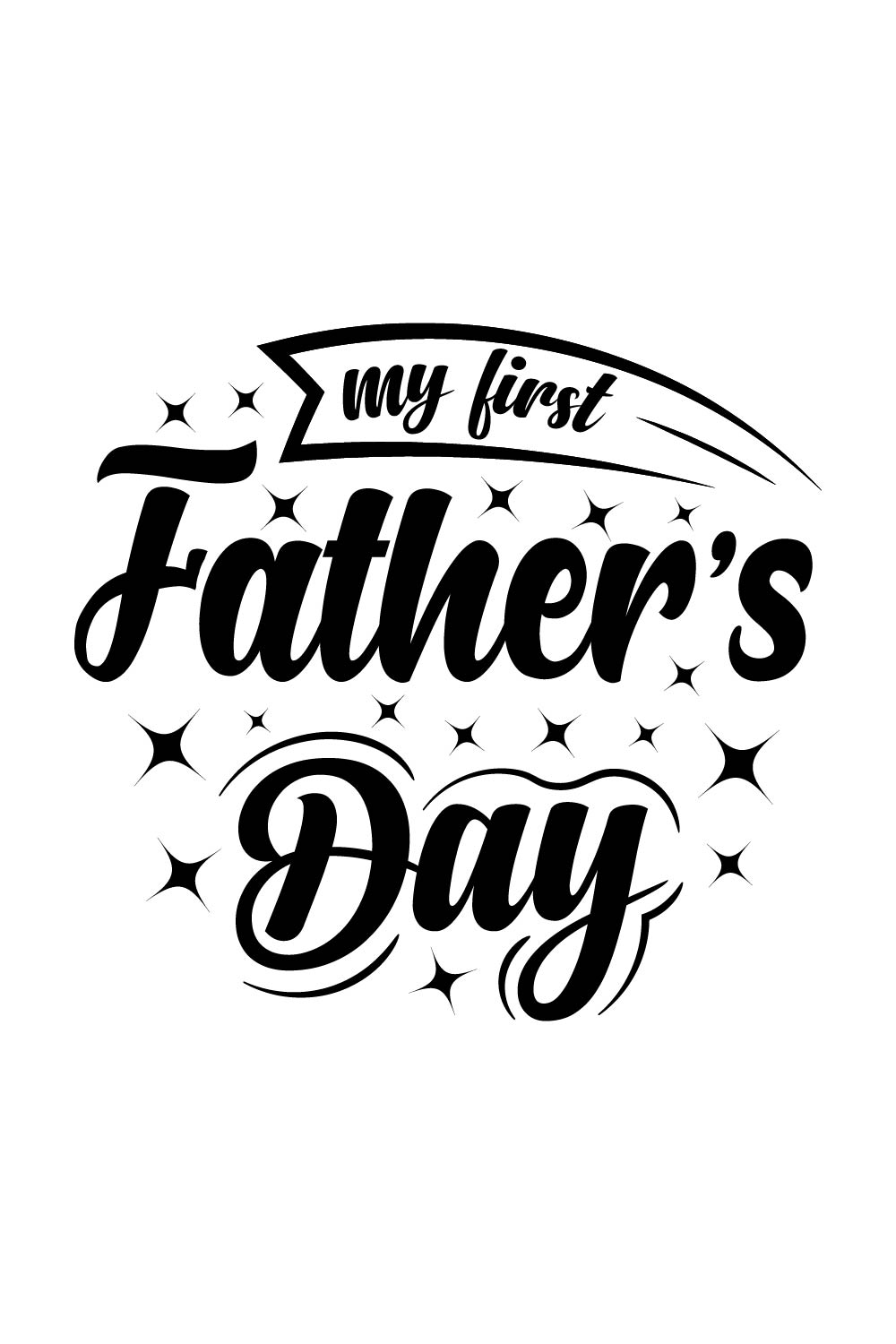 Dad typography t-shirt design vector pinterest preview image.