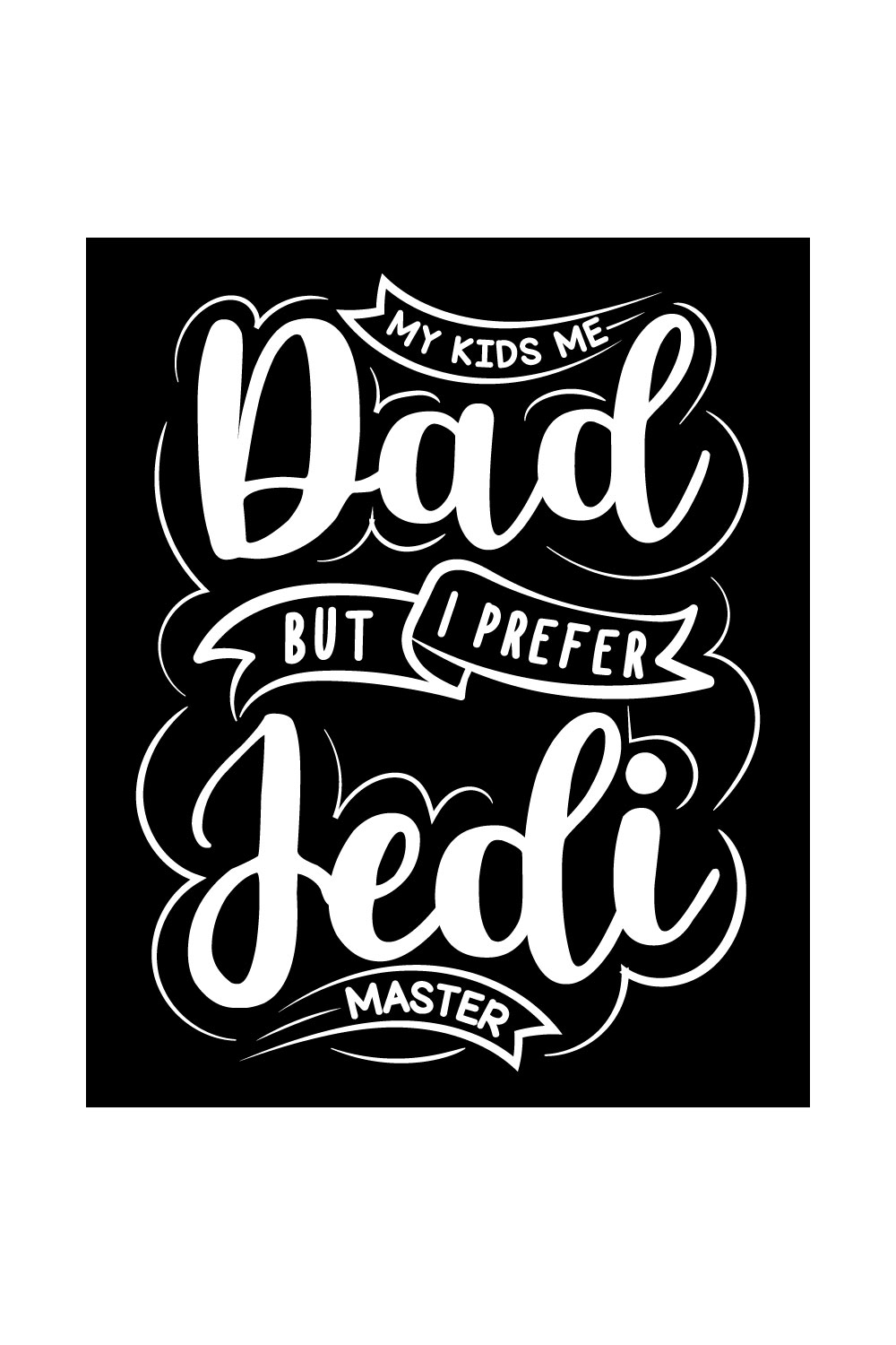 Fathers typography t-shirt design bundle pinterest preview image.