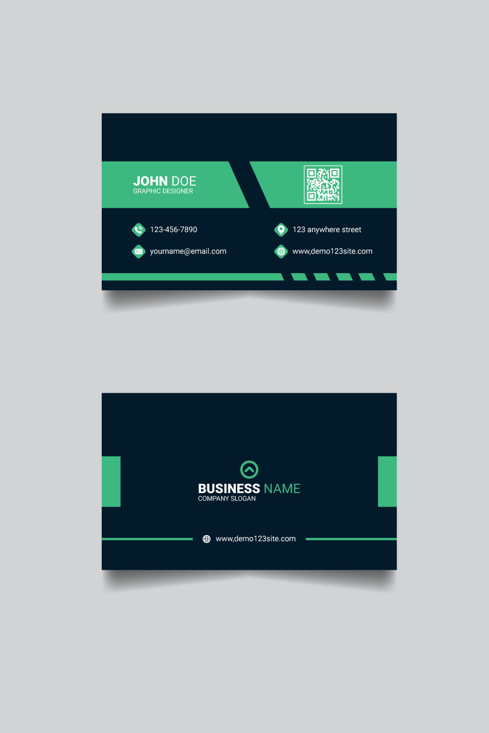 elegant business card design pinterest preview image.