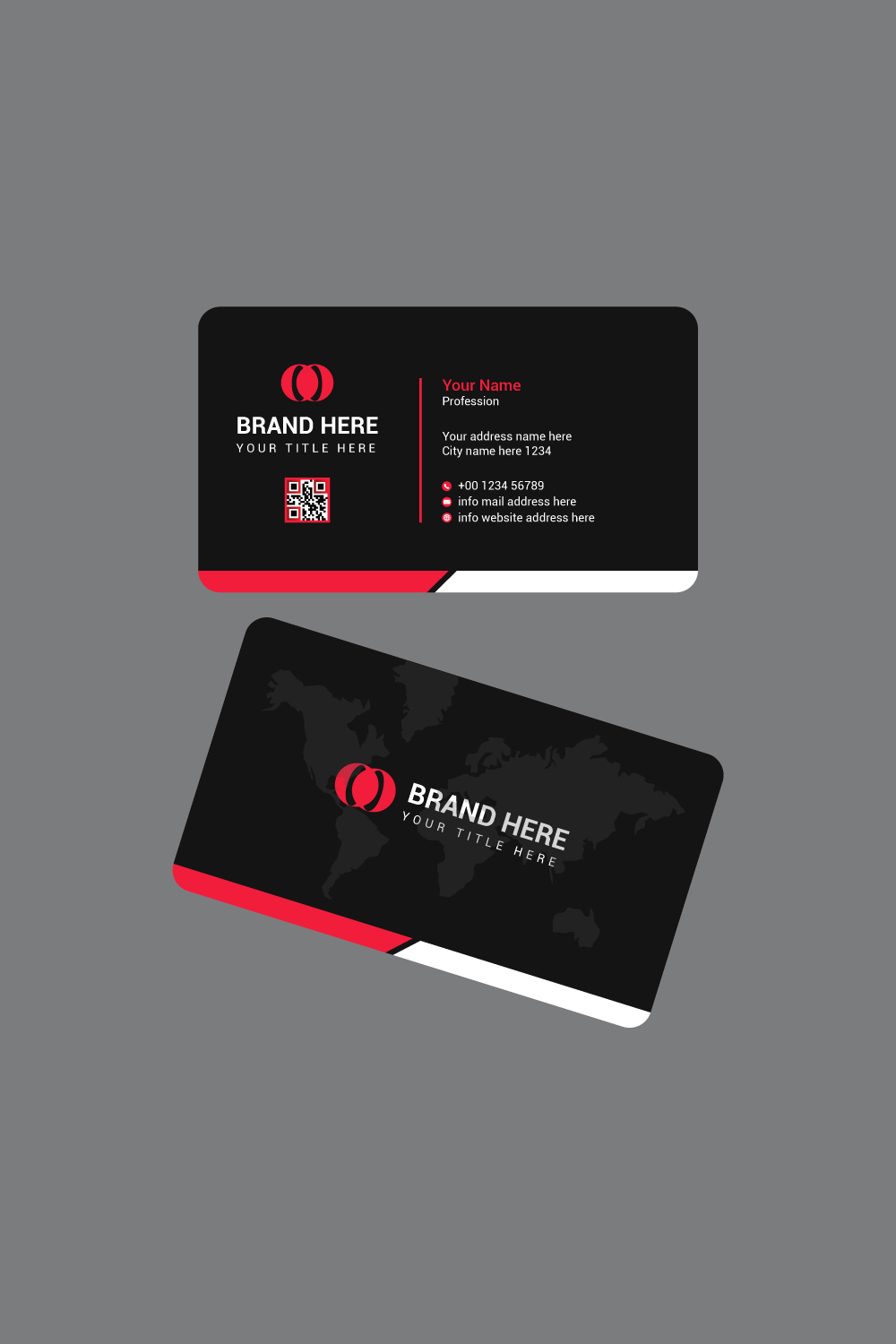 Modern Business Card pinterest preview image.
