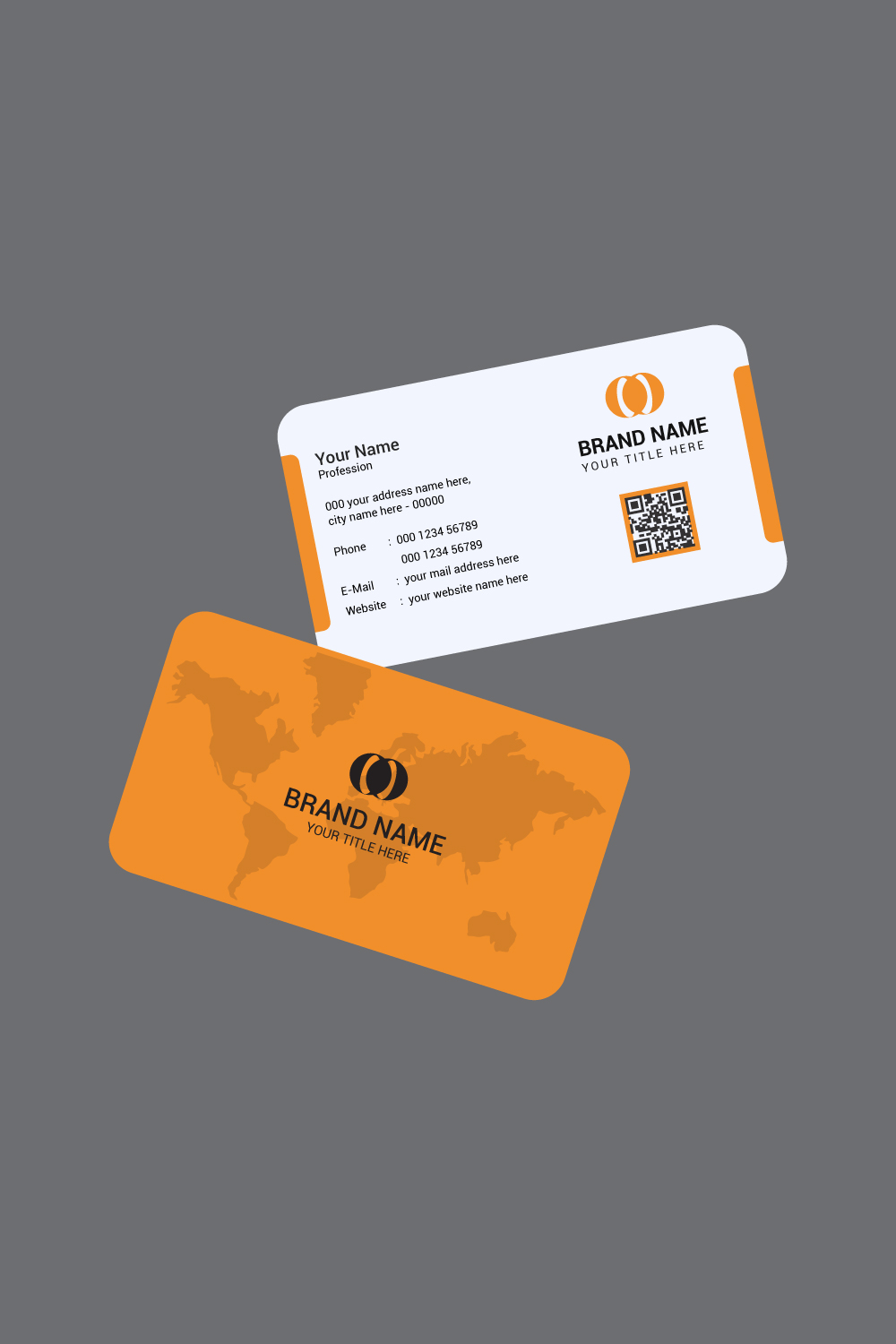 Corporate Business Card pinterest preview image.