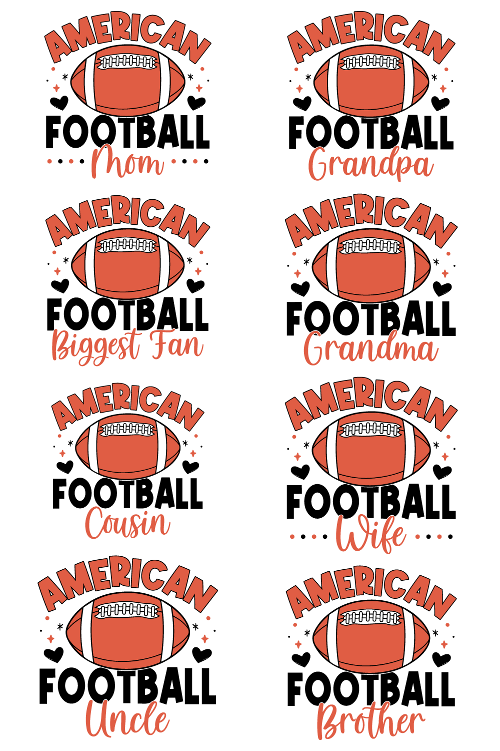 American Football | American Football t-shirt design | American Football sayings | American Football SVG | American Football SVG Bundle pinterest preview image.