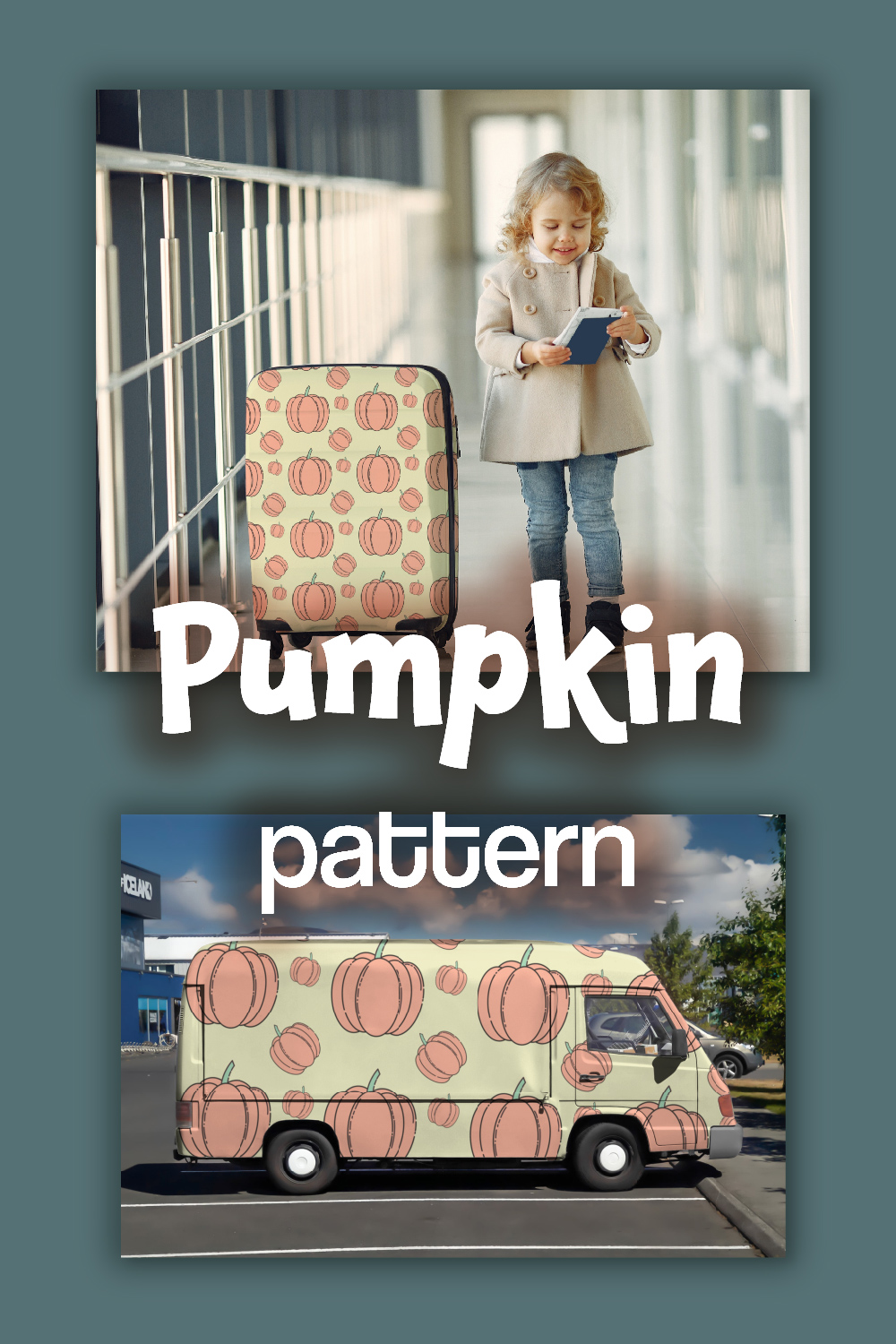 Color drawing of pumpkins pattern with contour lines Cute pumpkins pattern pinterest preview image.