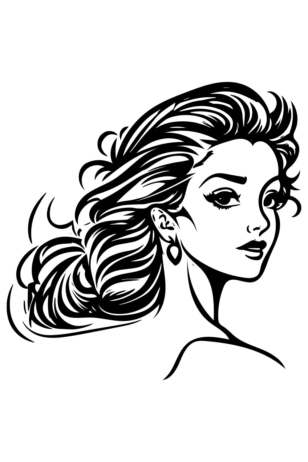 Beauty Parlor, Skincare, Spa, Salon, Logo Design Illustration pinterest preview image.