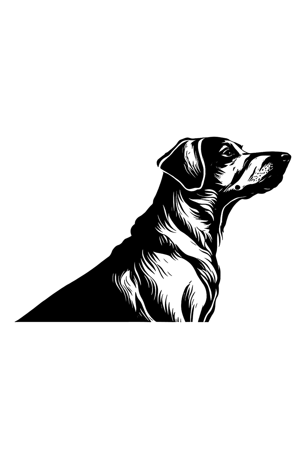 Dog Logo Illustration pinterest preview image.