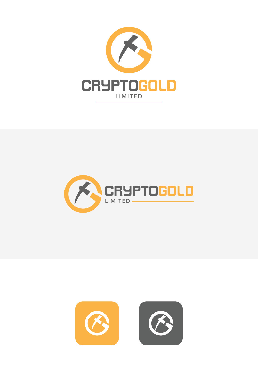 Mining Logo Template pinterest preview image.