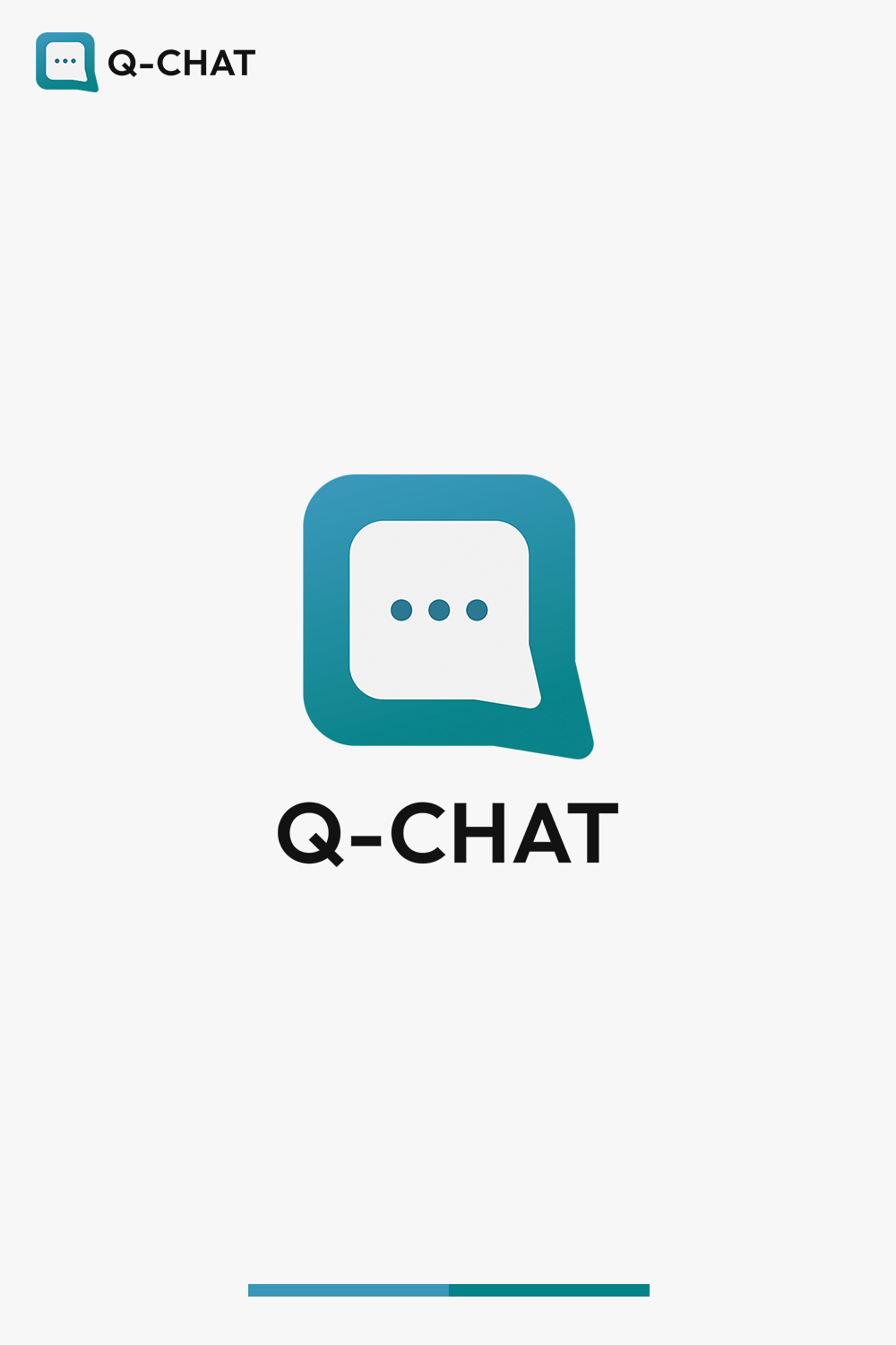 Q Chat Logo Template, Chat Logo Design pinterest preview image.
