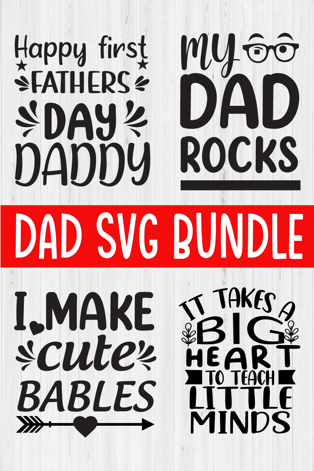 Dad Svg T-shirt Design Bundle Vol10 pinterest preview image.