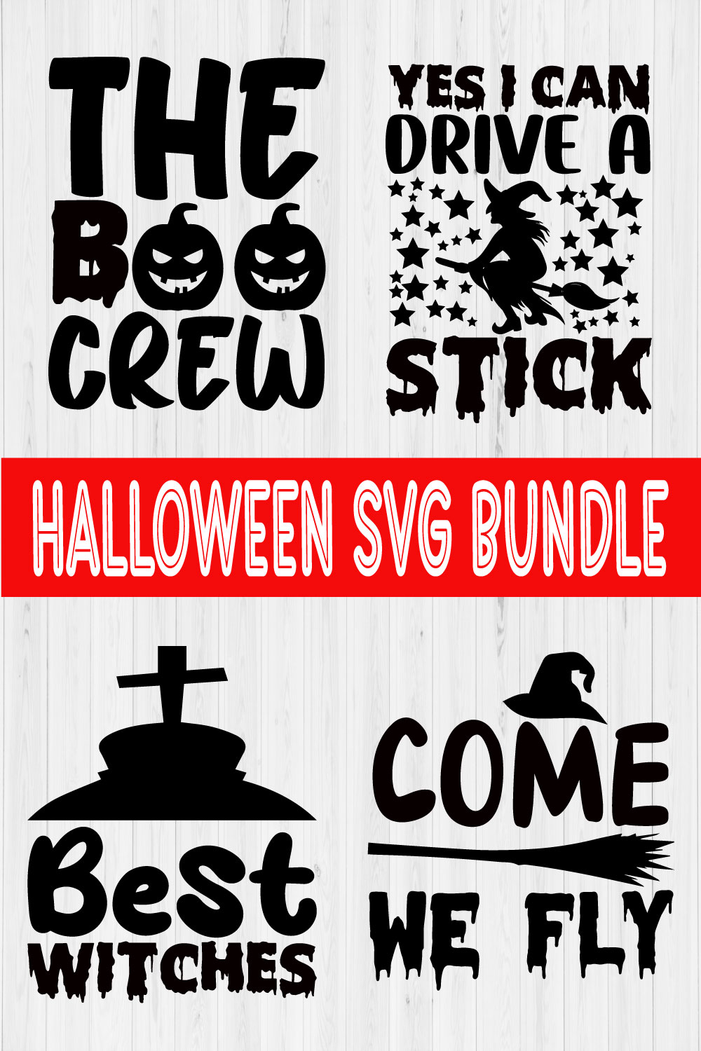 Halloween Svg Bundle Vol9 pinterest preview image.