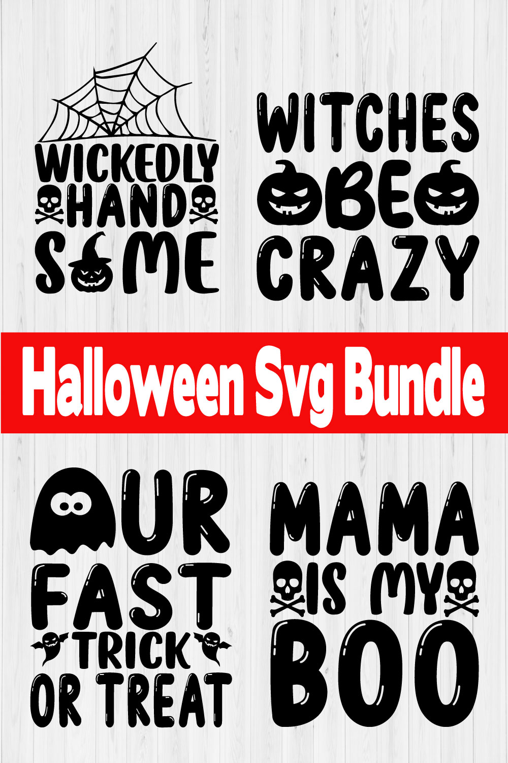 Halloween Svg T-shirt Design Vol14 pinterest preview image.