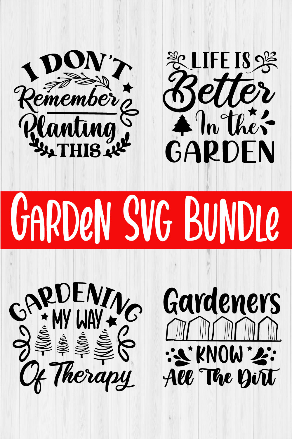 Garden Svg Quotes Bundle Vol3 pinterest preview image.