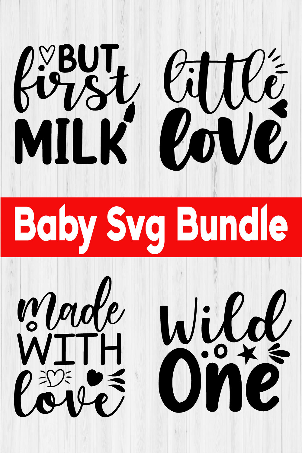 Baby Svg Bundle Vol4 pinterest preview image.