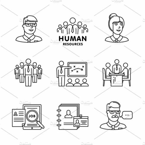 Human resources, team work cover image.