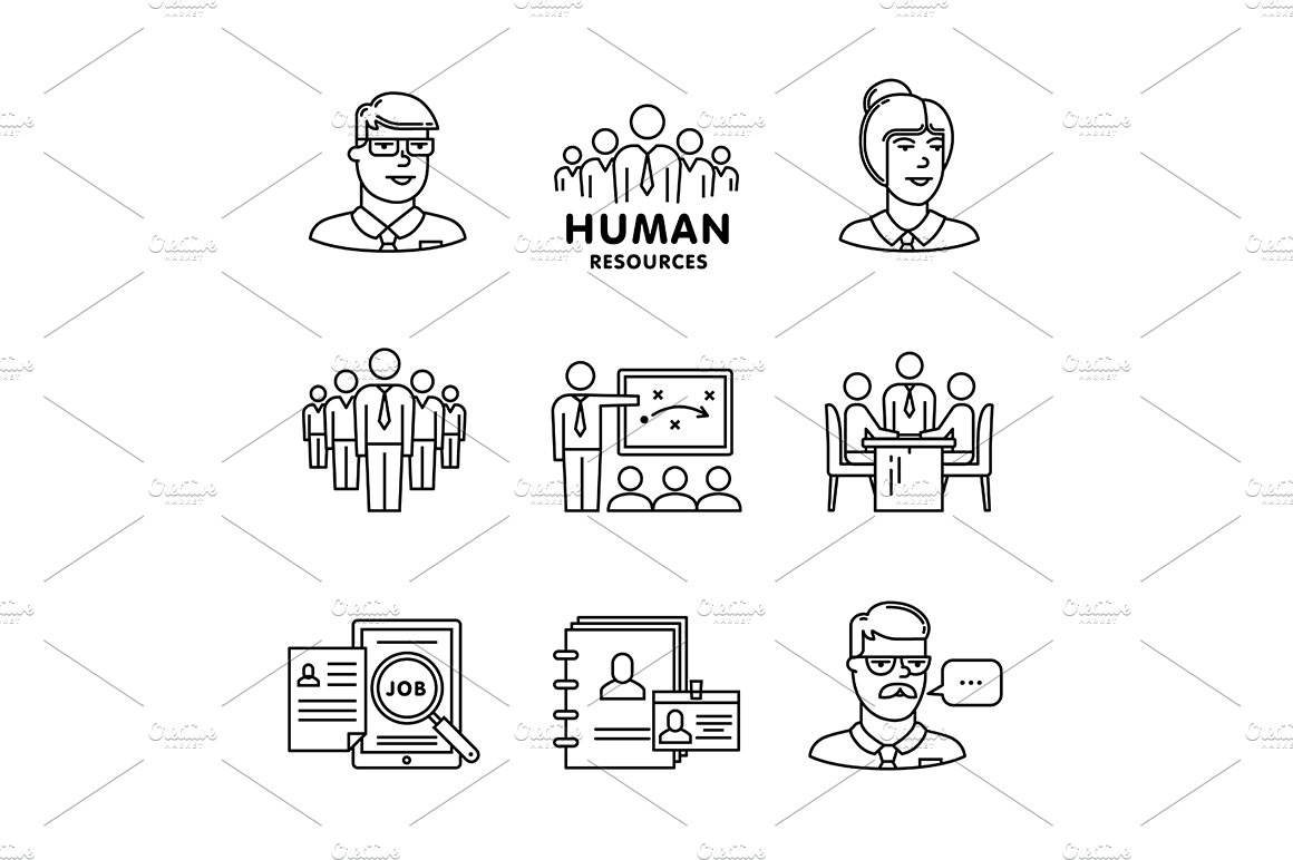 Human resources, team work cover image.