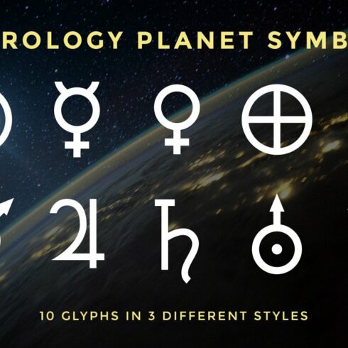Astrology Planet Symbols cover image.