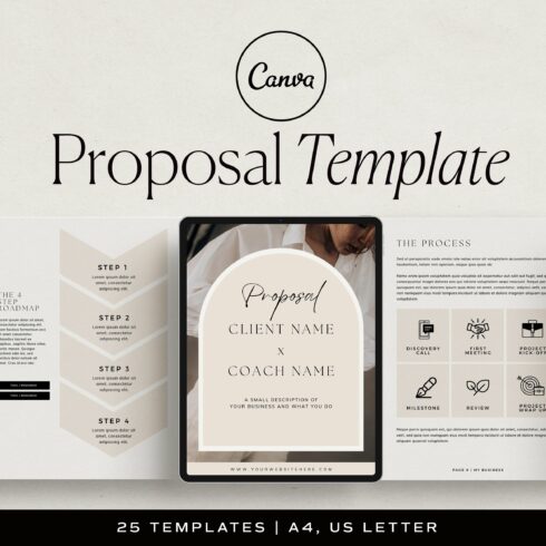 Project Proposal Canva Template cover image.