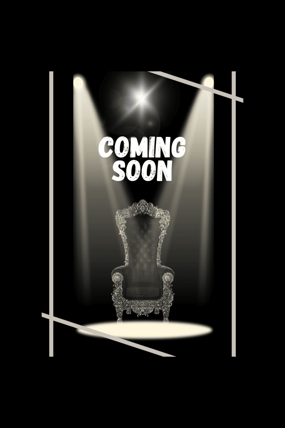 Awesome Coming Soon Show Poster Wallpaper Design pinterest preview image.