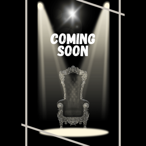 Awesome Coming Soon Show Poster Wallpaper Design cover image.