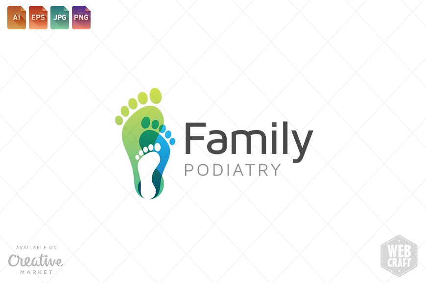 Podiatry Logo Template 24 cover image.