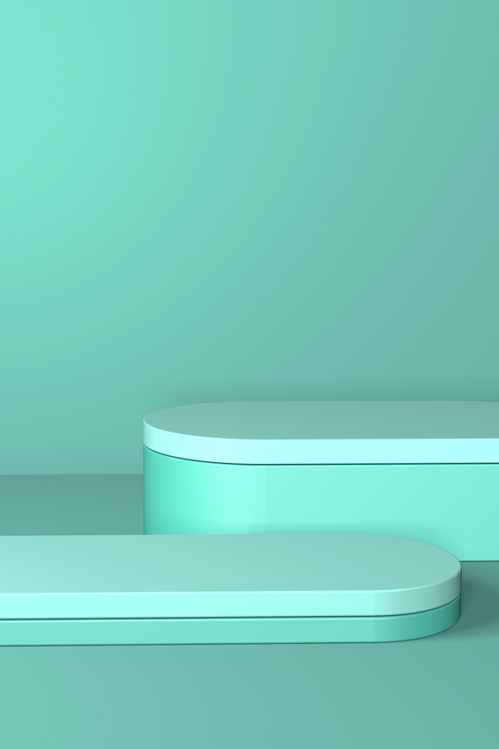 Turquoise Podium Abstract high quality 3d concept illuminated pedestal pinterest preview image.