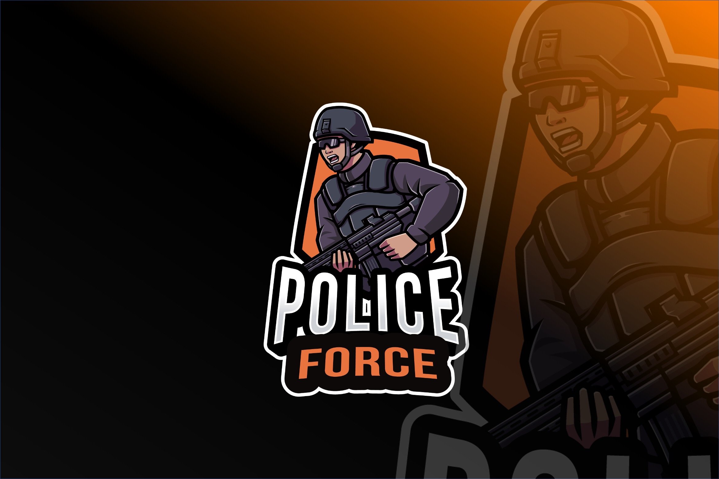Police Force Logo Template cover image.