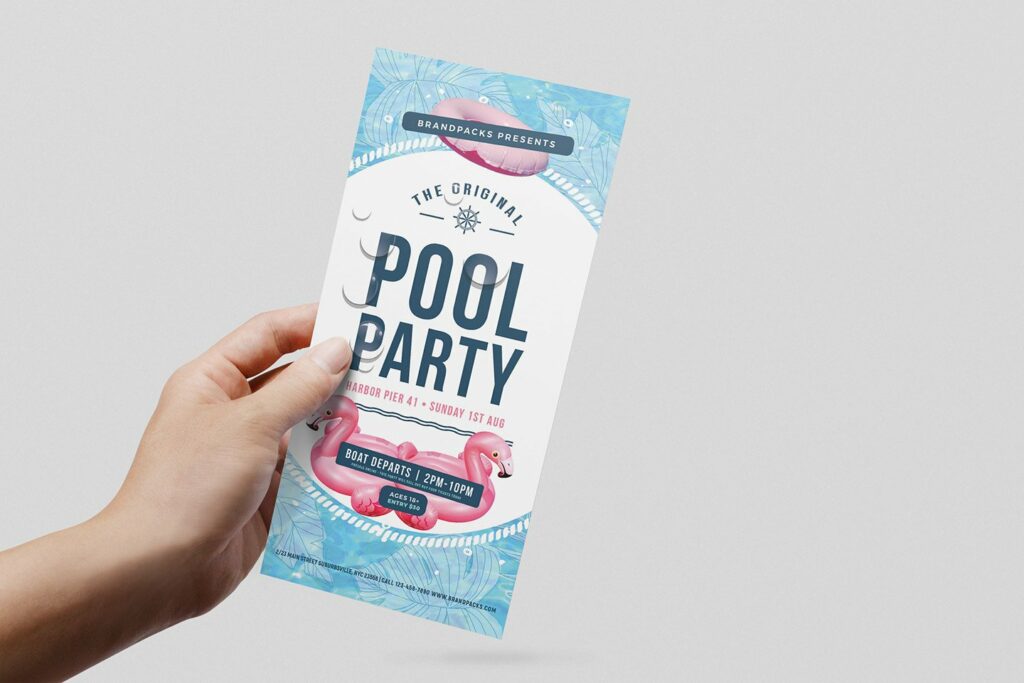 Modern Pool Party Poster / Flyer – MasterBundles