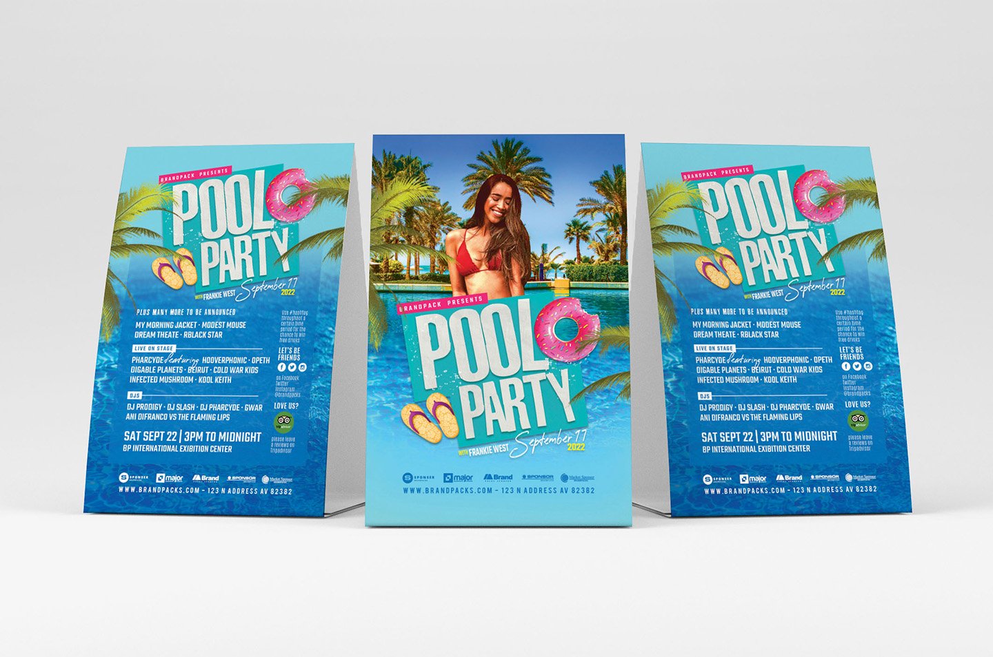 pool party table tent templates 114