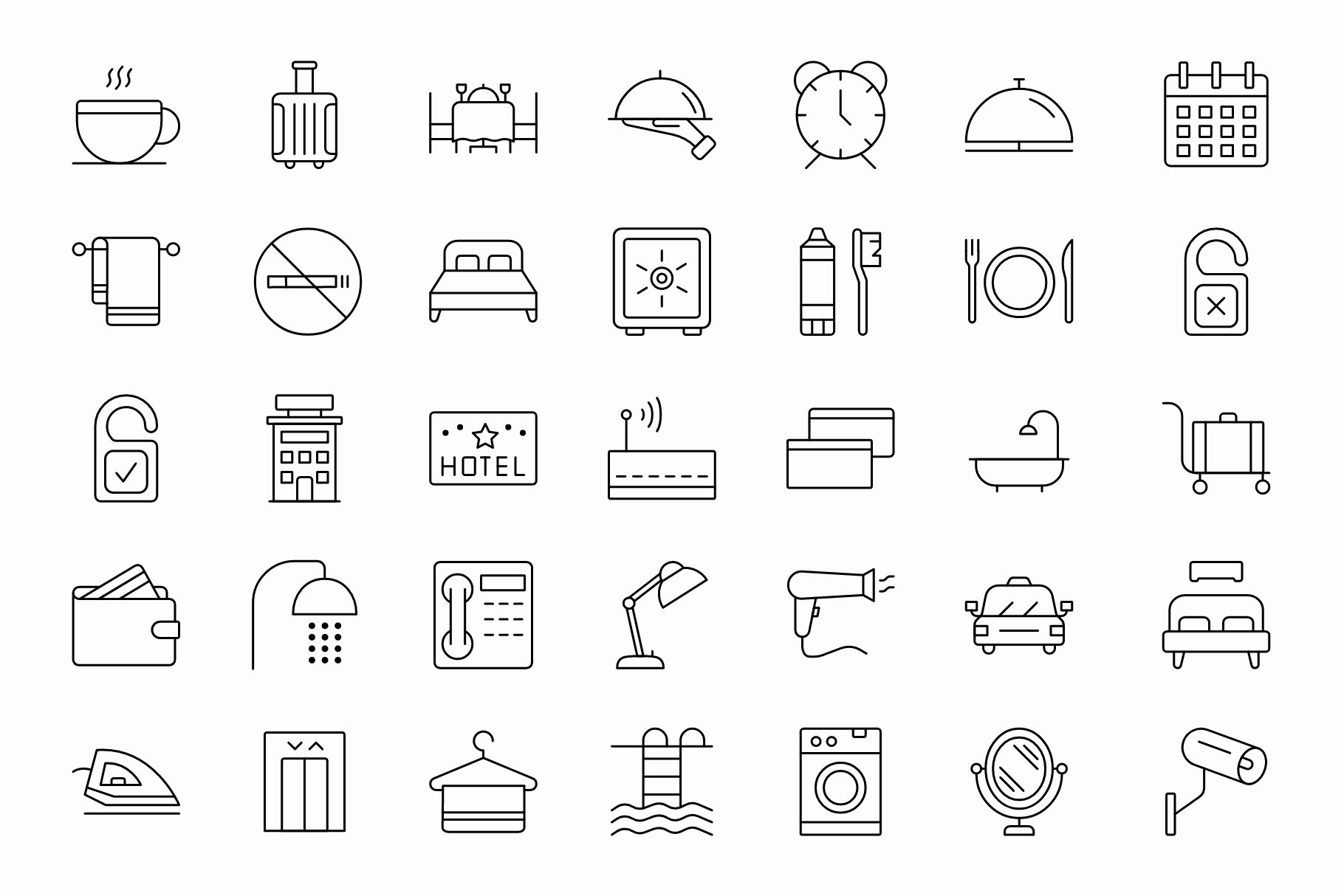 Hotel - Icons Pack preview image.
