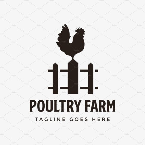 Rooster Chicken Poultry farm logo cover image.