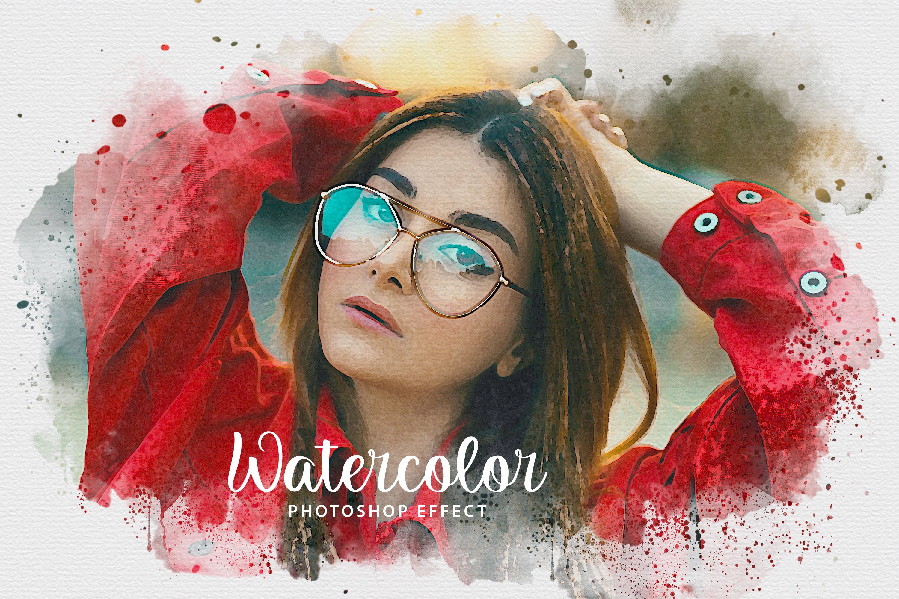 Realistic Watercolor Paint Effect cover image.